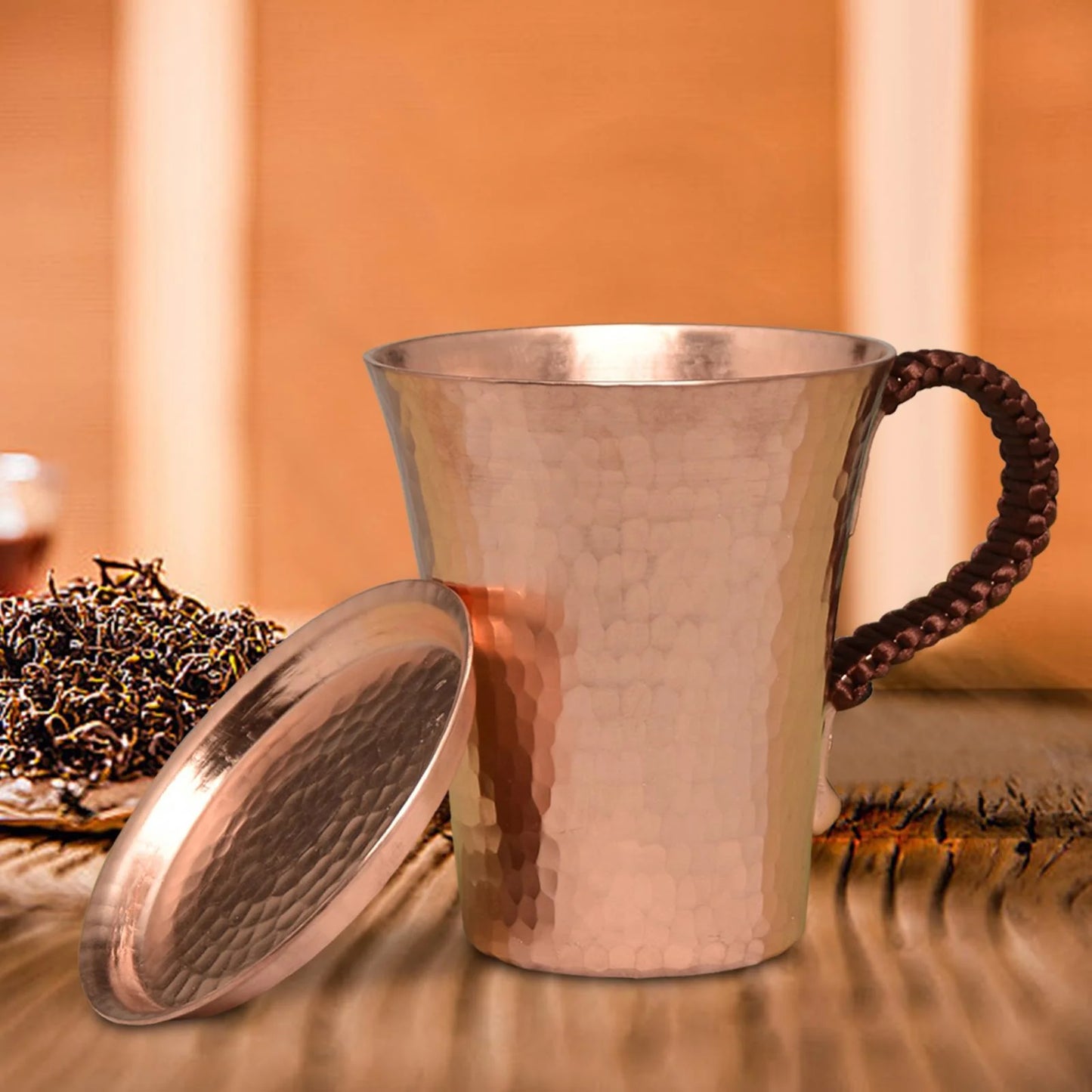 S Mug Copper Cup 350Ml 12Oz with Lid Bar Accessories Mugs Copper Mug for Party Gatherings Wedding Holiday